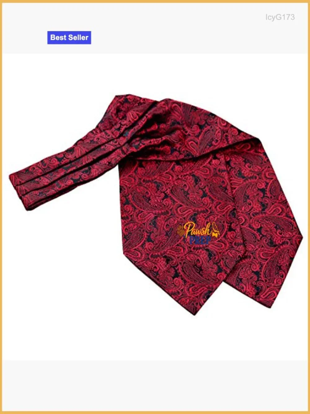 Men's Self-Tied Cravat Ascot Tie and Pocket Square Set